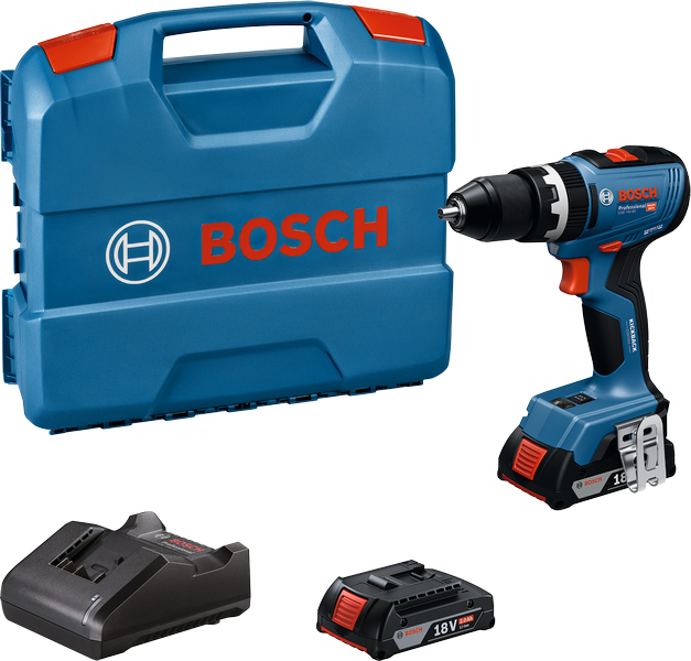 BOSCH GSB 18V-65 Şarjlı Darbeli Matkap 18 Volt 2 Amper Çift Akülü