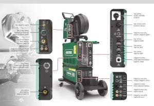 ASKAYNAK SUPERMIG 505 SP Gazaltı Kaynak Makinası 500 Amper (Sinerjik - Pulse - Su Soğutmalı)