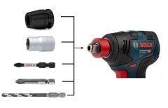 BOSCH GSR 18V-50 + GDX 18V-200 Şarjlı Vidalama ve Delme Seti 2 x 4.0 Amper Çift Akülü