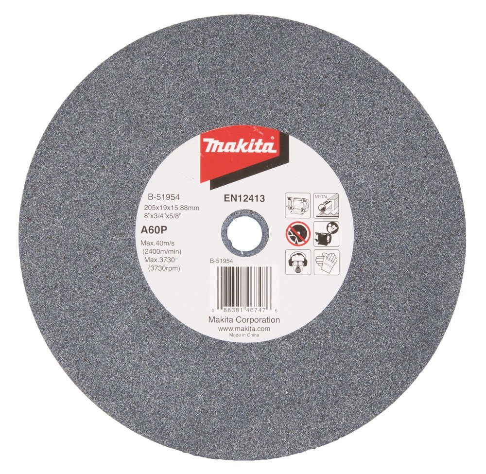 ★Hiroko Makitaページ MAKİTA 205x19x15,8 mm NK Bileme Taşı 60 kum GB 801 İçin (B-51954