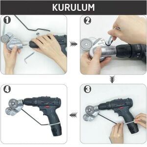 ROX Matkap İçin Metal Plaka ve Sac Kesme Aparatı (153ROX0185)