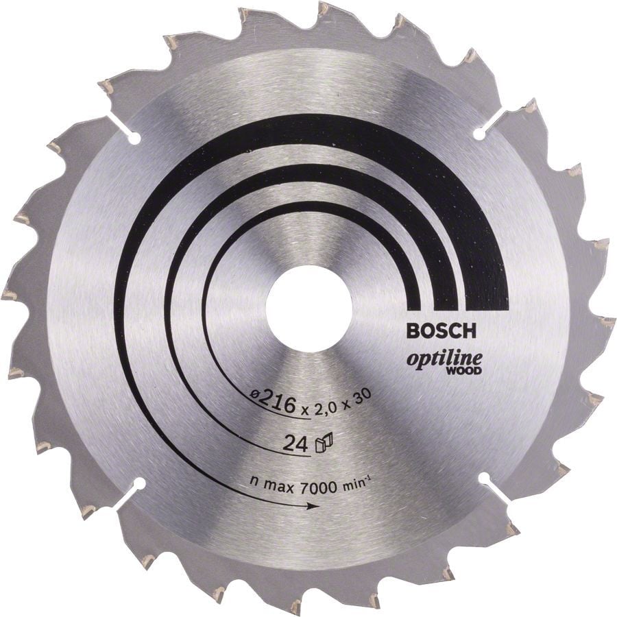 BOSCH Optiline Wood 216 mm 24 Diş Ahşap Elmas Daire Testere