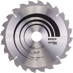 BOSCH Optiline Wood 216 mm 24 Diş Ahşap Elmas Daire Testere