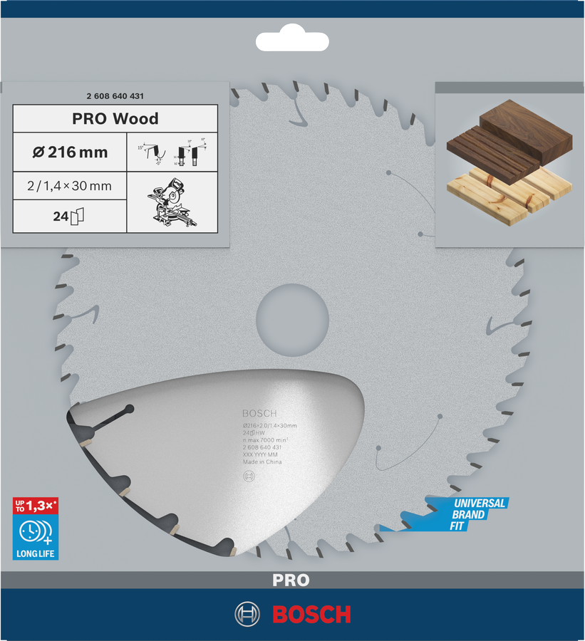 BOSCH Optiline Wood 216 mm 24 Diş Ahşap Elmas Daire Testere