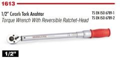İZELTAŞ Cırcırlı Tork Anahtarı 60-340 NM - 6-34 Kg 1/2 (1613 06 6034)