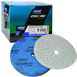 NORTON CYCLONIC 150 MM Cırt Zımpara A 975 (MAVİ)