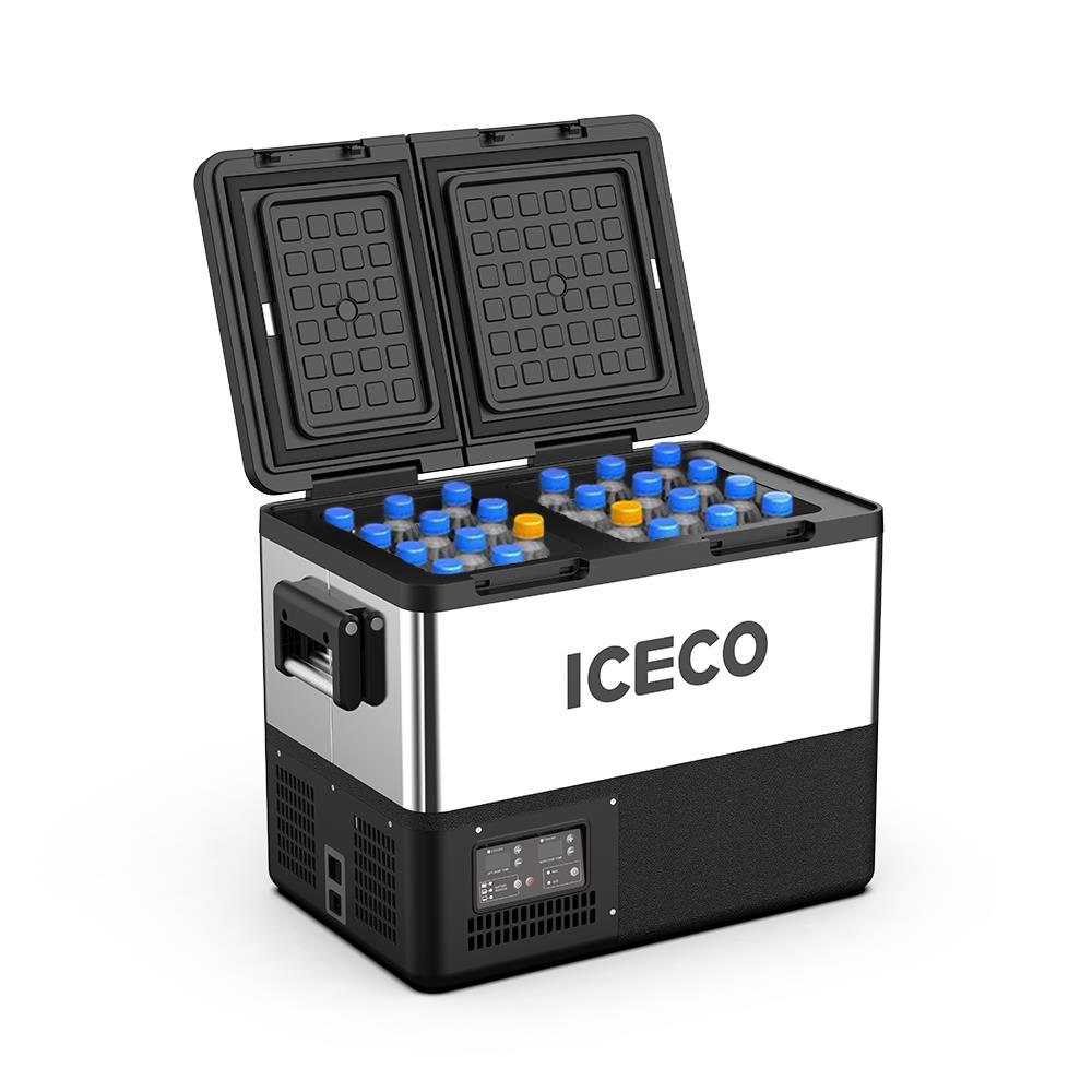 ICECO TCD45 Çift Bölmeli Kompresörlü Oto Buzdolabı 45 Litre 12/24 Volt