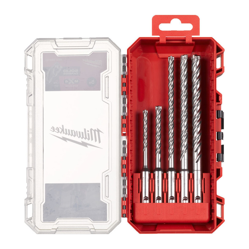 MILWAUKEE SDS-Plus MX4 5 Parça 4 Ağızlı Matkap Ucu Seti