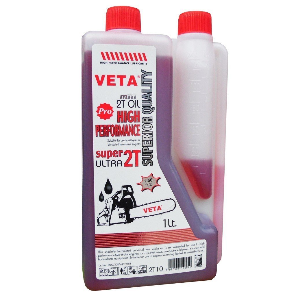 VETA 2T10 Pro İki Zamanlı Motor Yağı 1 Litre (Bahçe Makinaları İçin)