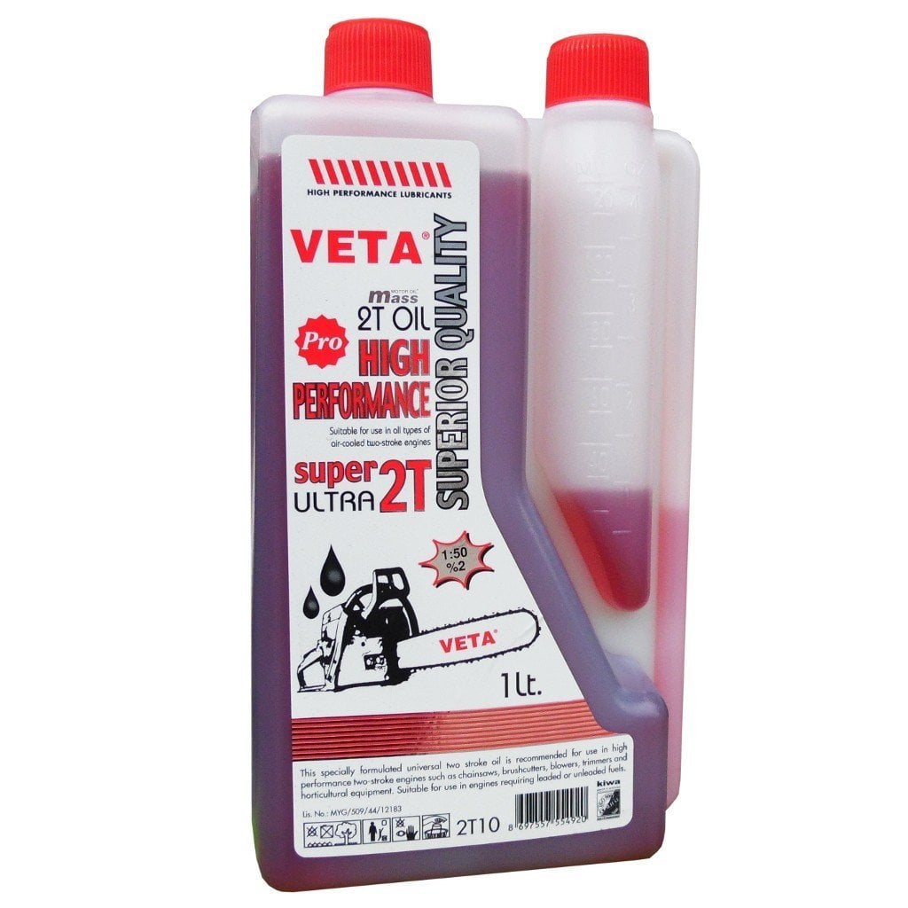 VETA 2T10 Pro İki Zamanlı Motor Yağı 1 Litre (Bahçe Makinaları İçin)