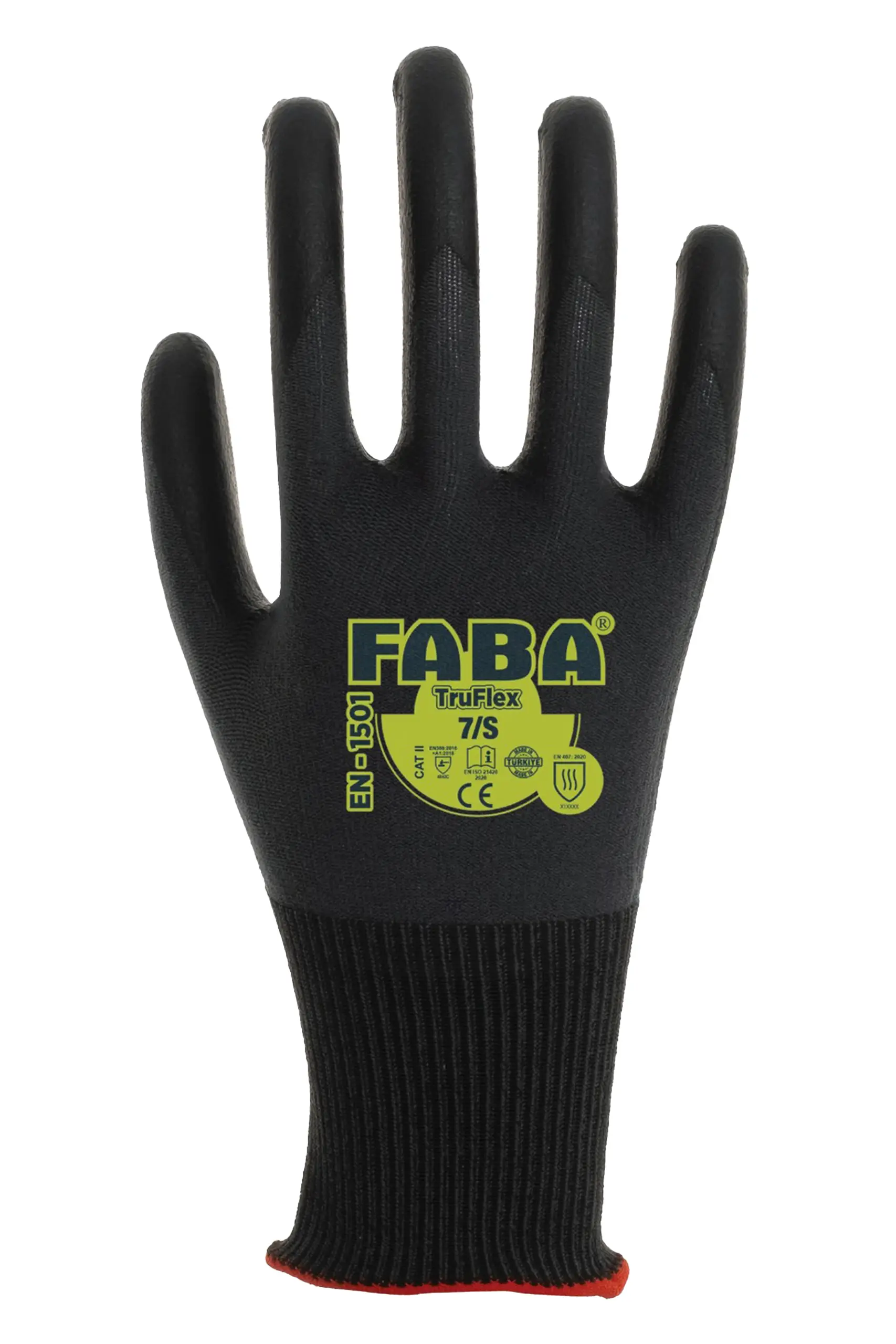 FABA TruFlex EN-1501 Köpük Nitril Kaplı Naylon Örme İş Eldiveni No:10