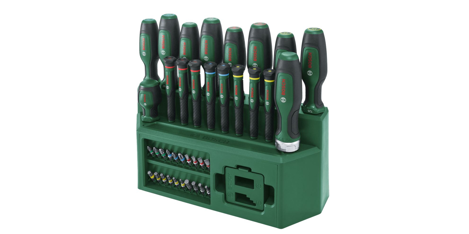 BOSCH 39 Parça Tornavida Takımı Klemens-Bits Uç Setli Standlı (1600A02Z9L)