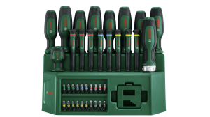 BOSCH 39 Parça Tornavida Takımı Klemens-Bits Uç Setli Standlı (1600A02Z9L)