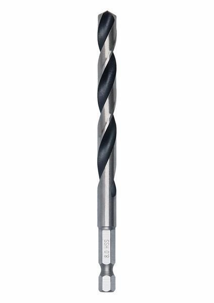 BOSCH HSS Pointeq 1/4 Altıgen Saplı Metal Matkap Ucu (Ölçü Seçiniz) 8 mm