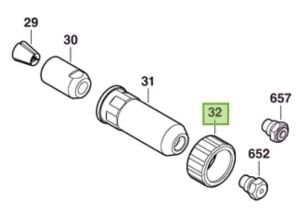 Bosch Yedek Parça Kovan Somunu GRG 18 Perçin Tabancası İçin