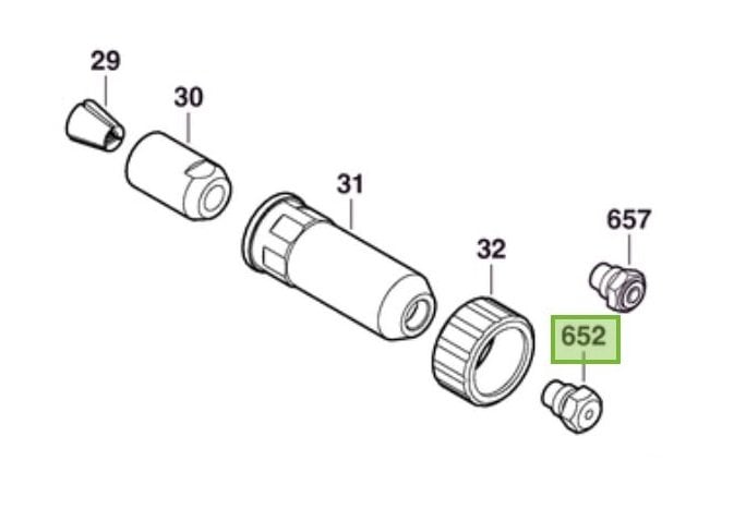 Bosch Yedek Parça Perçin Tutucu Başlık GRG 18 Perçin Tabancası İçin (Ölçü Seçiniz)