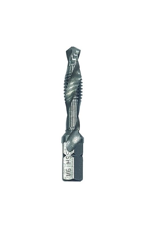 CZTOOL Matkap Uçlu Klavuz 1/4'' Altıgen Saplı (Ölçü Seçiniz) M6