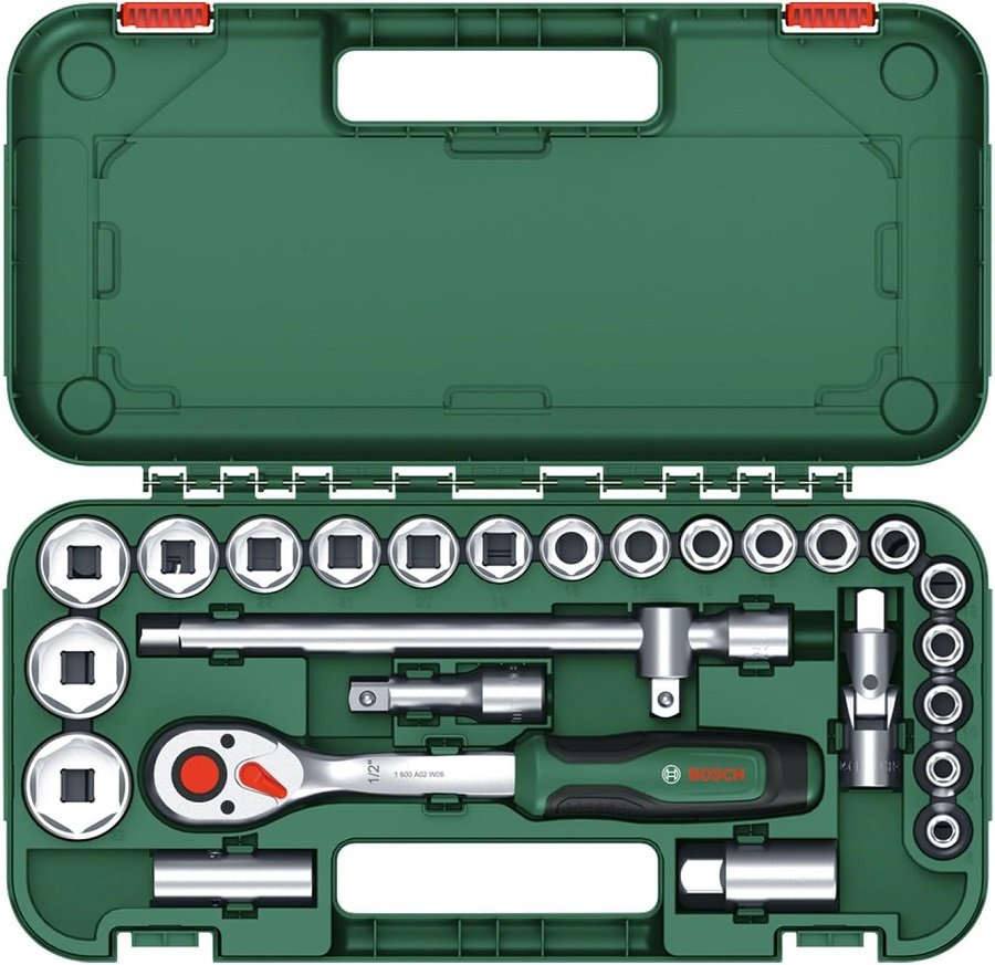 BOSCH 25 Parça 1/2'' Lokma Takımı (1600A02Z9F) Fiyatı ○ Online