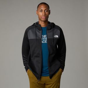 THE NORTH FACE Reaxion Tam Fermuarlı Kapüşonlu Erkek Polar Siyah
