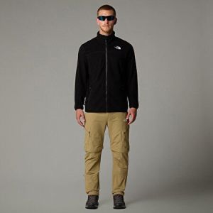 THE NORTH FACE Glacier Tam Boy Fermuarlı Polar Erkek Siyah