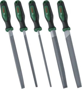 BOSCH 5 Parça Saplı Eğe Seti
