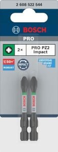 BOSCH Pro Impact PZ2x55 mm Bits Uç 2'li