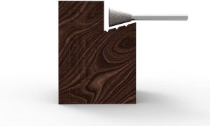 SABURTOOTH 18DT38ASE-50 Zıvana (Kırlangıç) Tip Düz Sonlu Törpü Kalın Diş (Sap:3.2 mm)