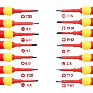 NEXON 6047 İzoleli Tornavida Takımı 8 Parça 14 Farklı Uç Tipi