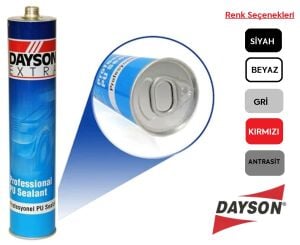 DAYSON PU Mastik - Çelik Sİlikon - Yapıştırıcı Sızdırmazlık (Renk Seçiniz) Gri