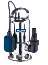 FACTOR CD900P Paslanmaz Gövdeli Temiz-Kirli Su Dalgıç Pompa 900 Watt