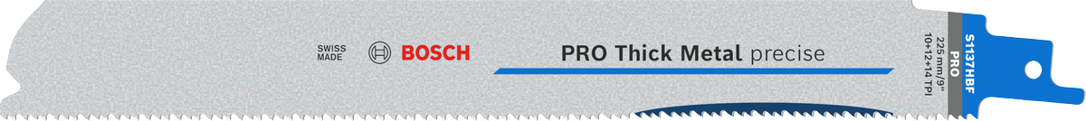 BOSCH PRO S 1137 HBF Metal Kesimi İçin Orta Hizmet Tilki Kuyruğu Testere Ucu 225 mm