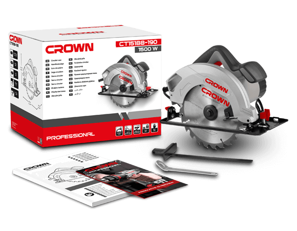 CROWN CT15188 Daire Testere 1500 Watt 190 mm