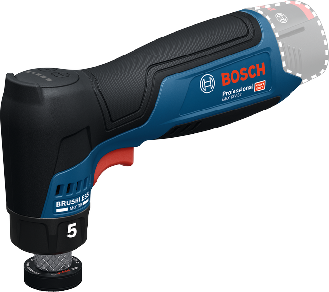 BOSCH GEX 12V-32 Akülü Eksantrik Zımpara Makinası 12 Volt (Akü ve Şarj Aleti Hariç)