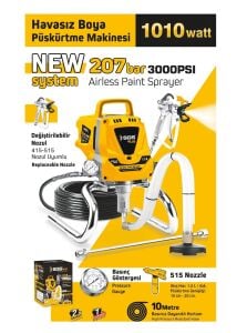 SGS 5280 Airless Boya Püskürtme Makinası 1010 Watt  207 Bar