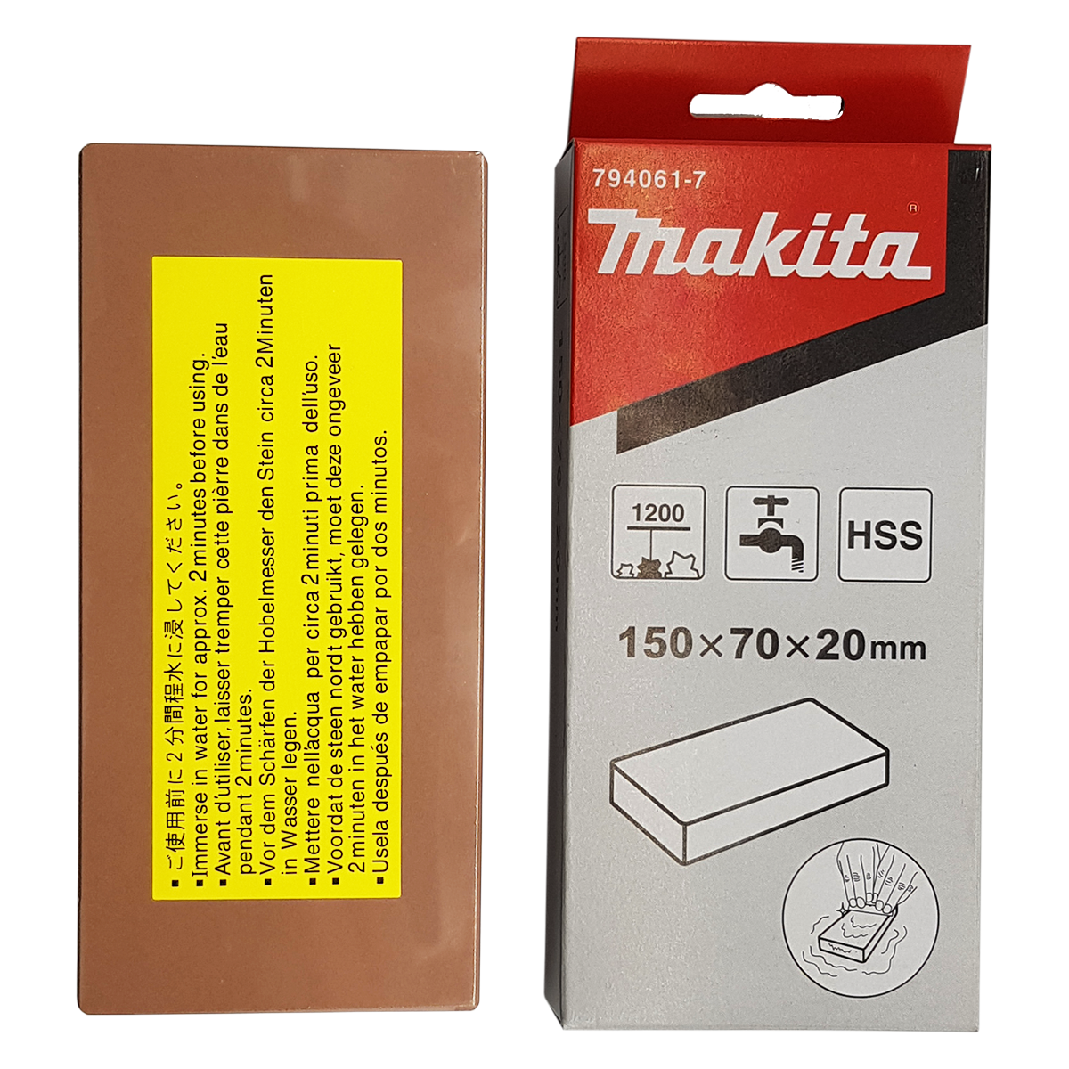 MAKİTA Bıçak Bileme Taşı Japon 1200 Kum 150x70x20 mm