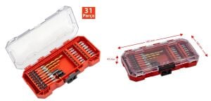 NEXON 6516 Matkap Uçlu Adaptörlü Bits Uç Vidalama Seti 31 Parça