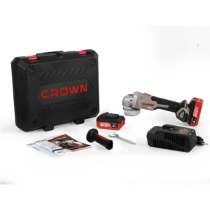 CROWN CT23001-115HX-4 BMC Akülü Avuç Taşlama 20 Volt 4 Amper Çift Akülü