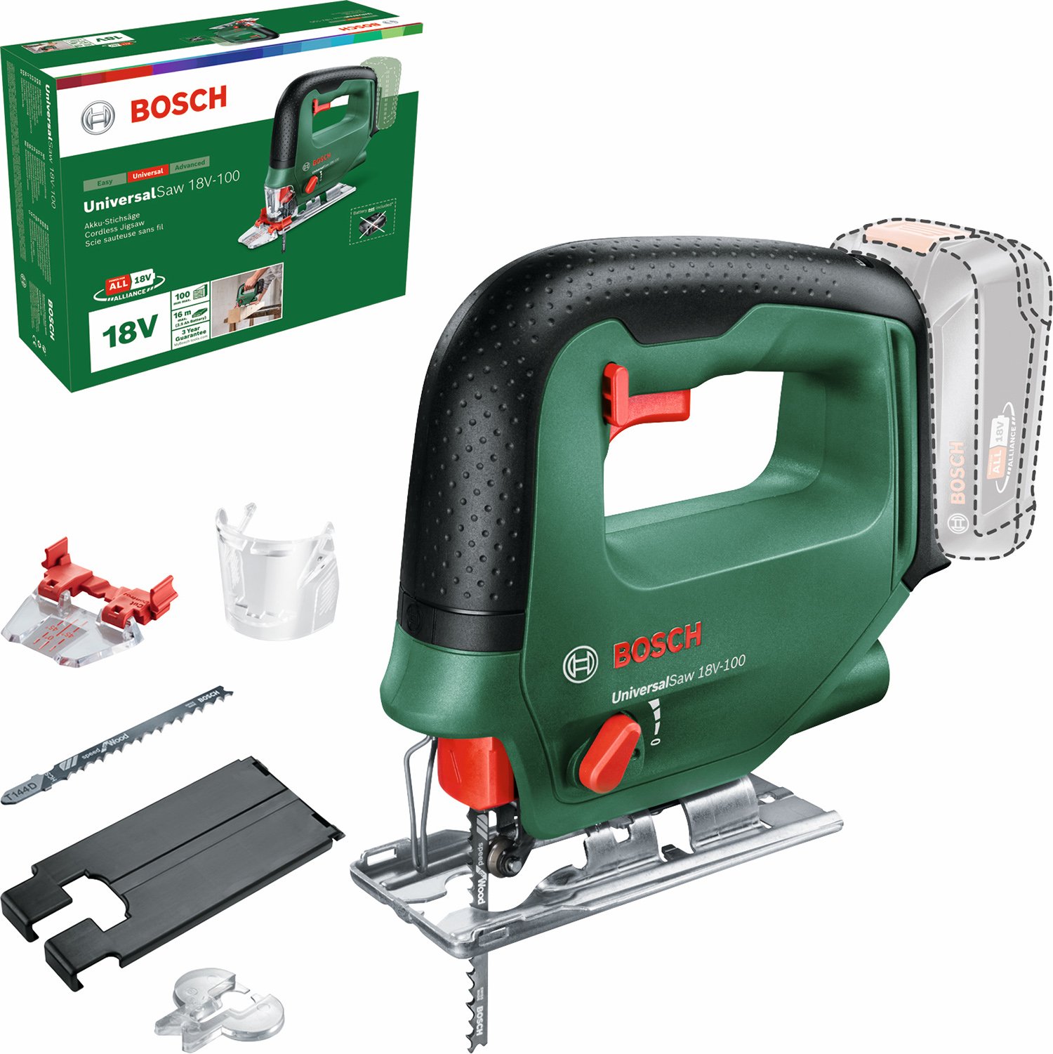 BOSCH UniversalSaw 18V-100 Akülü Dekupaj Testere (Akü ve Şarj Aleti Hariç)