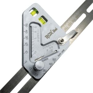 ROX Wood 0122 Çok Amaçlı Terazili Açılı Gönye 350 mm