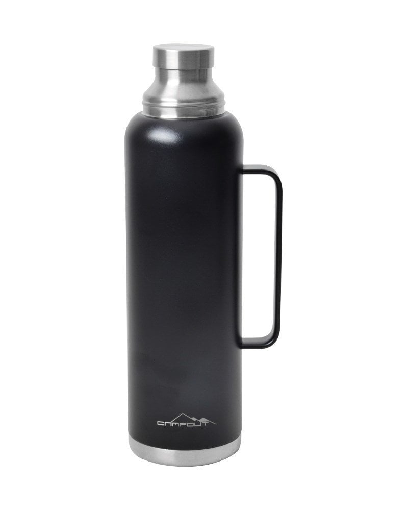 NURGAZ Campout Çift Katmanlı Termos Siyah 1500 ml (NG 164)