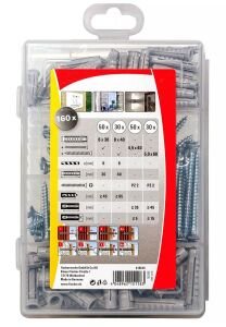 FISCHER SX 6-8 Vidalı Plastik Dübel Seti 160 Parça