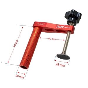 ROX Wood Alüminyum Dikey Marangoz Tezgah İşkencesi 20 mm (153ROX0303)