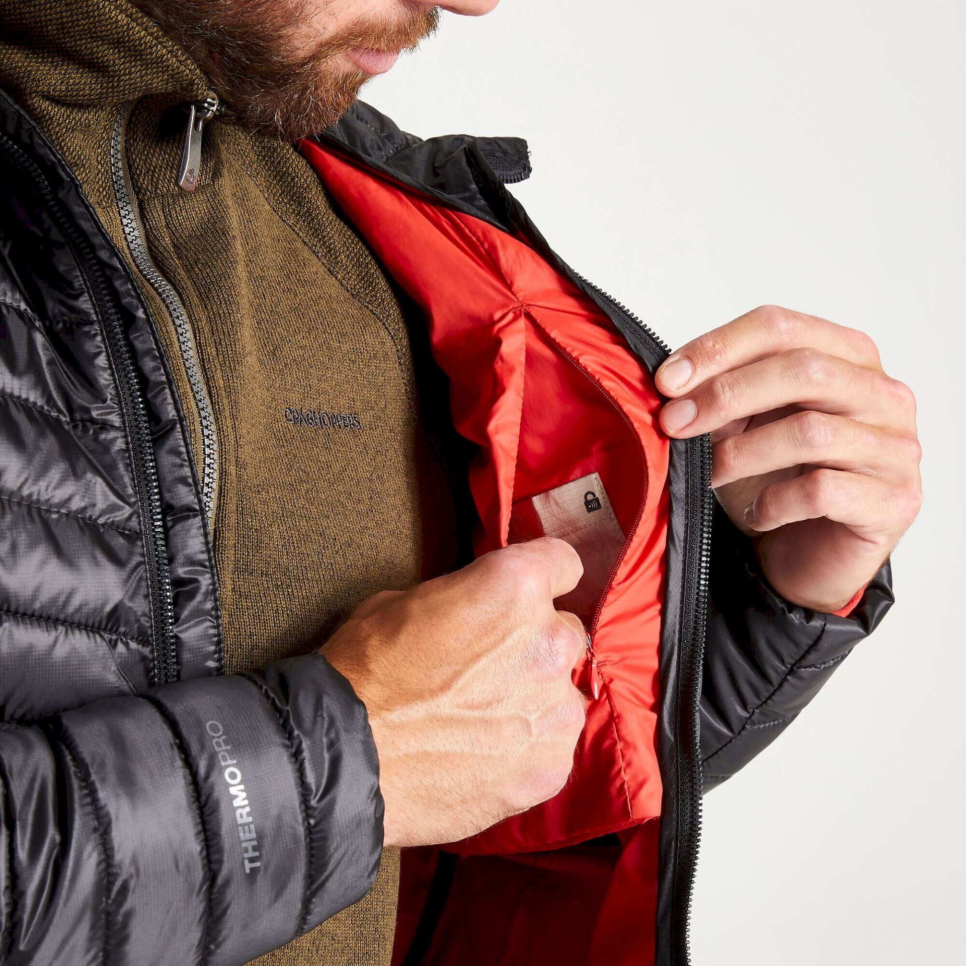 CRAGHOPPERS Expolite Hood Erkek Outdoor Mont Siyah