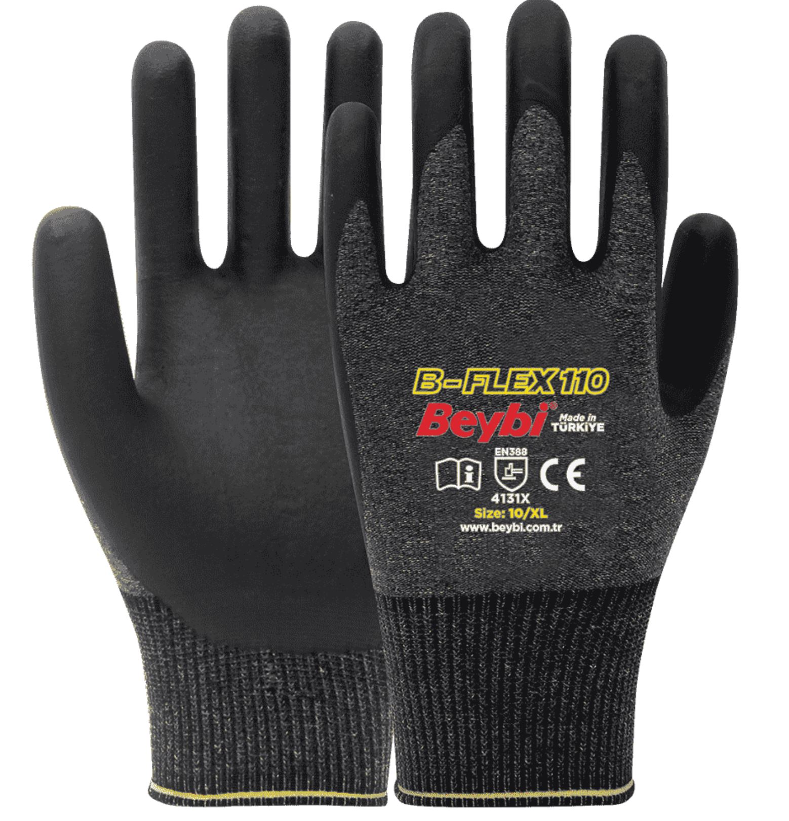BEYBİ B-FLEX 110 Köpük Nitril Kaplı Eldiven No:10