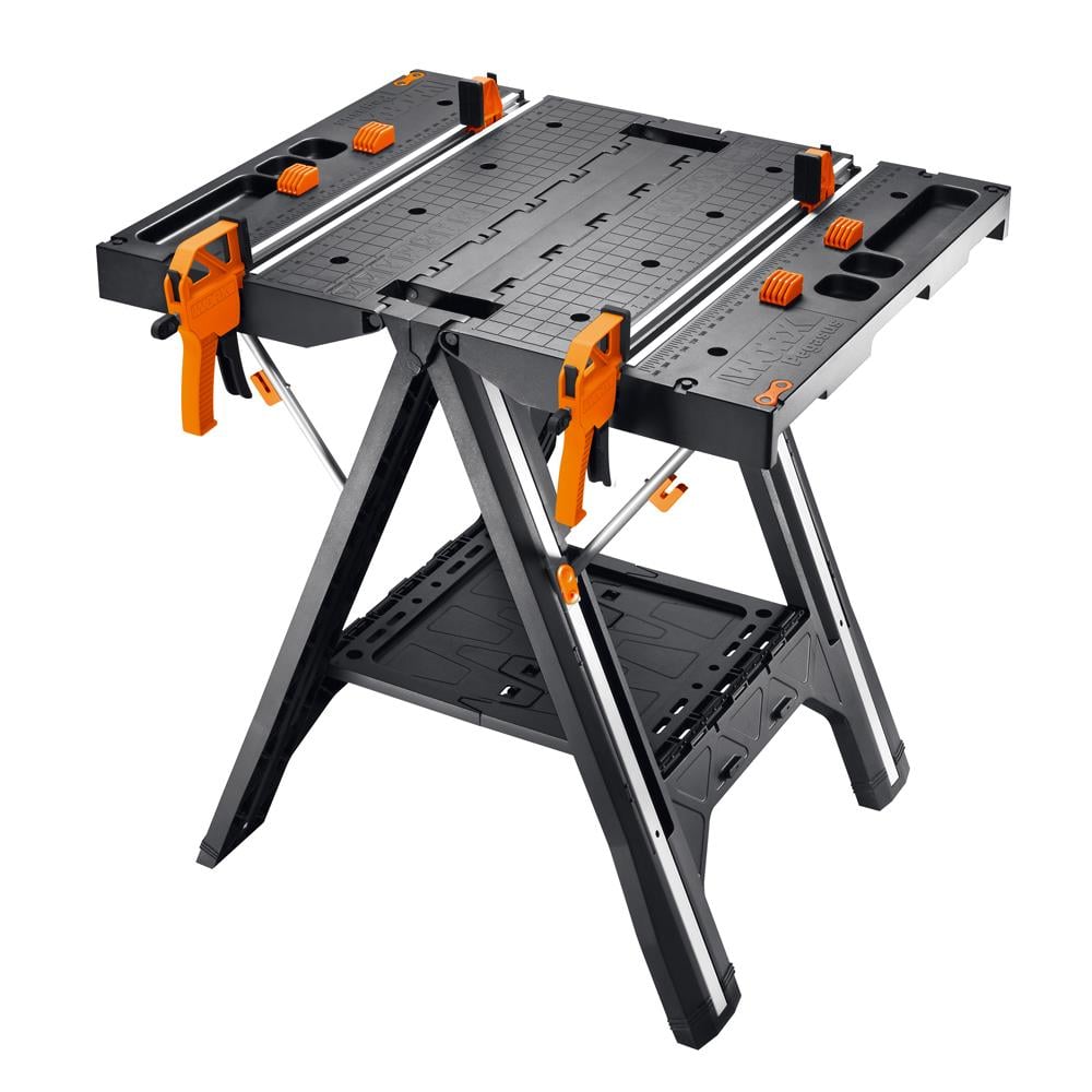 WORX WX051 Çok Fonksiyonlu Katlanabilir Çalışma Tezgâhı + 2 Adet
