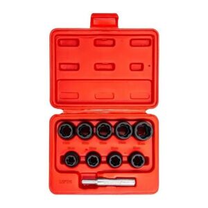 İZELTAŞ 14000005130 1/2'' Twist  Hasarlı Civata ve Somun Sökme Lokma Anahtar Seti - 10 Parça