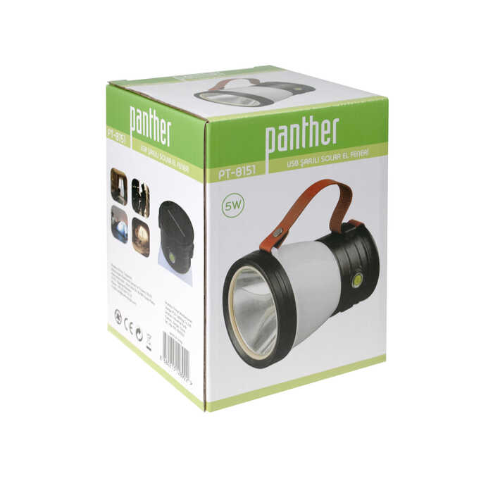 PANTHER PT-8151 Şarjlı Solar El Feneri