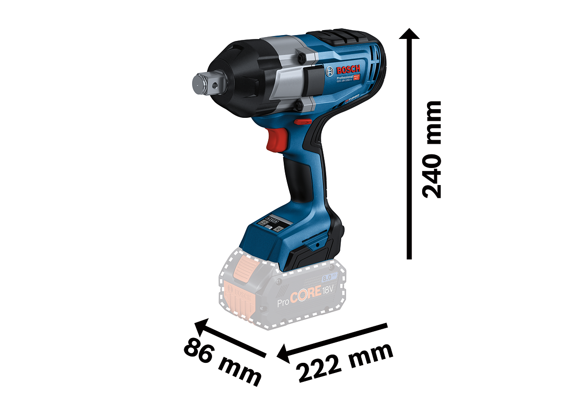 BOSCH GDS 18 V-1050H Şarjlı Somun Sıkma Sökme 18 Volt 8 Amper