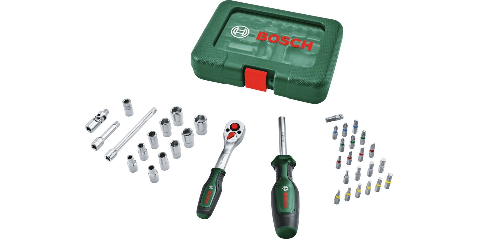 BOSCH 1/4 Cırcır Lokma Takımı 37 Parça (1600A039J6)