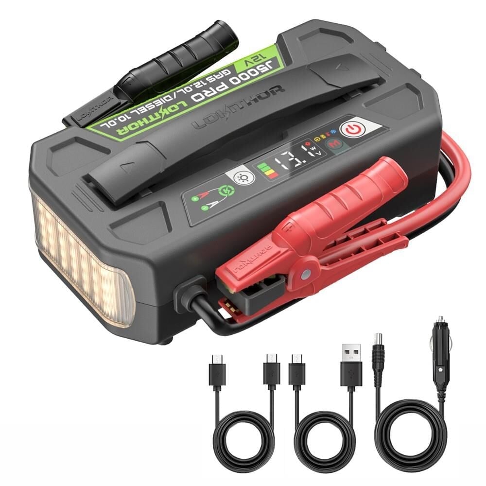 LOKİTHOR JA5000PRO 12V 5000 Amper LiFePO4 Akıllı Akü Takviye + Powerbank + Led Lamba